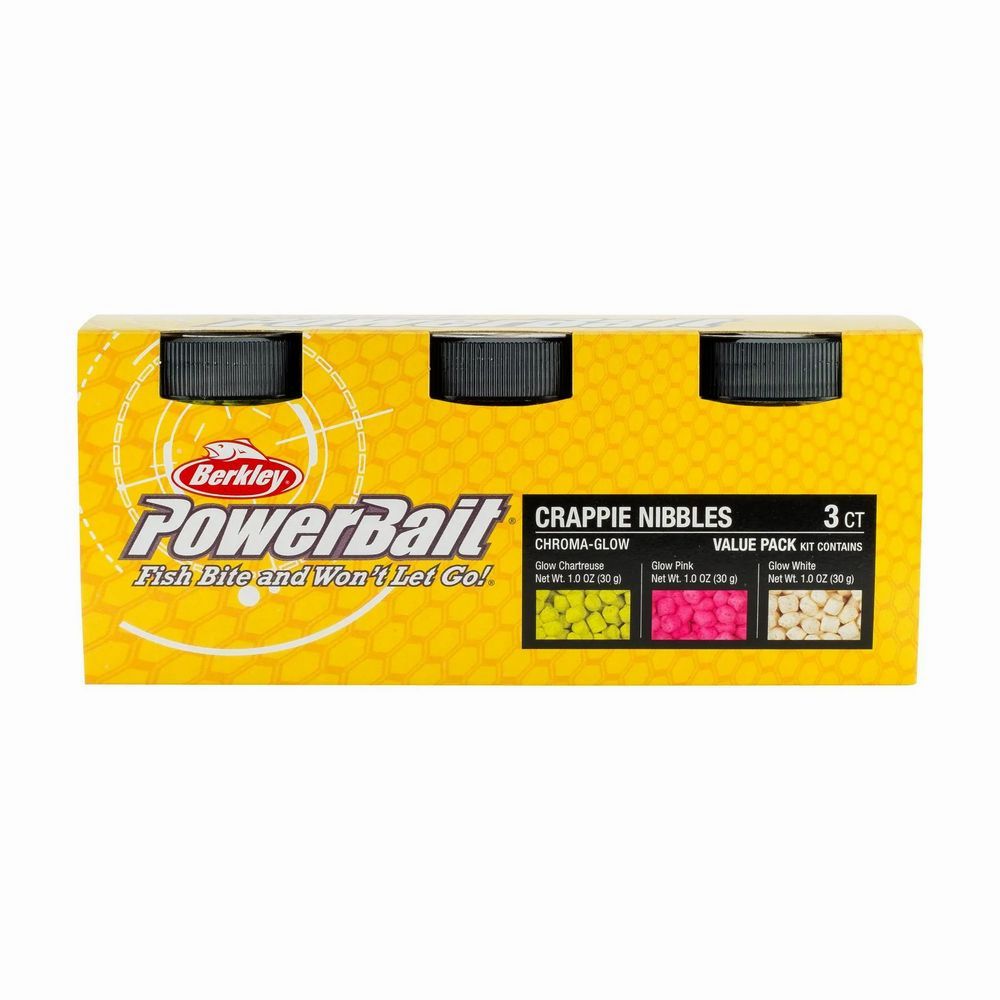 PowerBaitChromaGlow Crappie Nibble Asst